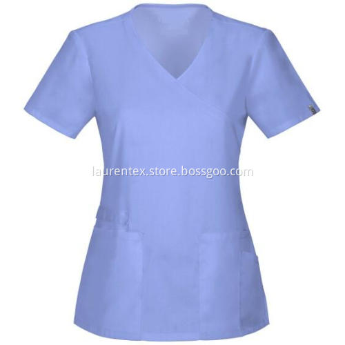 female nurse's short sleeve top shirt